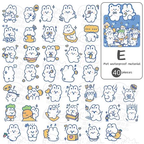 Mr.paper 8 Kinds Of Design Cream Bear Rabbit Series Pet Material Cute ...