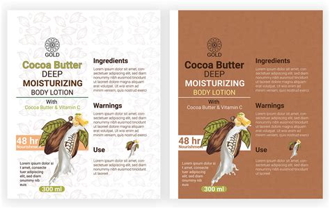 Lotion Label Design Behance