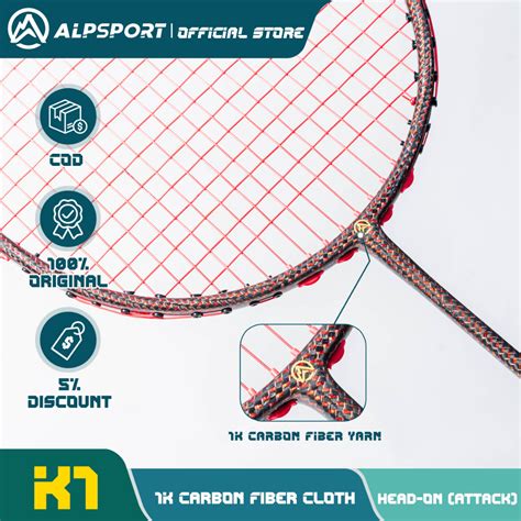 Alpsport K Super Carbon Professional Badminton Racket Ultra Offensive