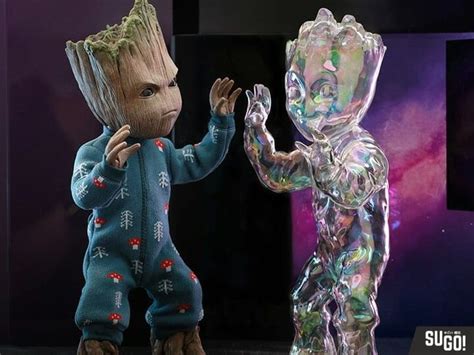 Hot Toys Marvel I Am Groot TMS089 Groot Deluxe Life Size Figure Sugo Toys Action Figures