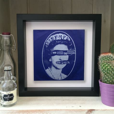 Popsike Sex Pistols God Save The Queen Framed Artwork Picture Sleeve Auction