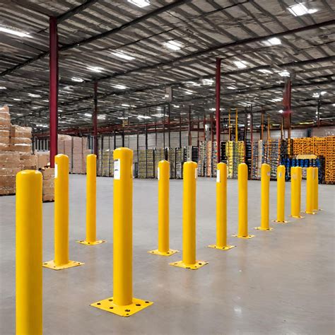 Steel Bollards for Warehouse Safety - Material Flow & Conveyor Systems Inc.