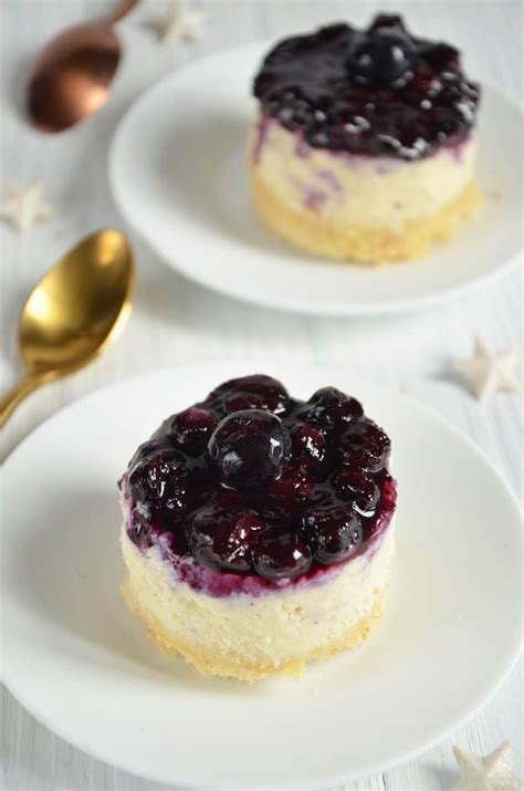 Mini Cheesecakes Aux Myrtilles Dessert Frais Et Acidul