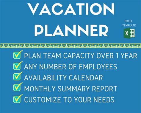 Employee Vacation Planner Free Hr Excel Template For Managers