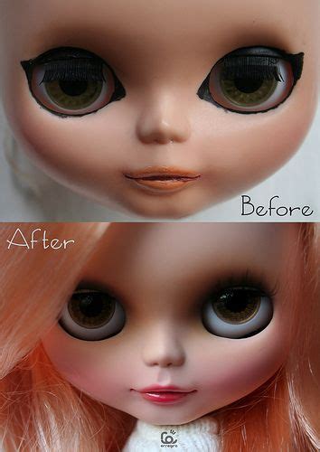 The Before And After Photos Of A Doll S Eyes