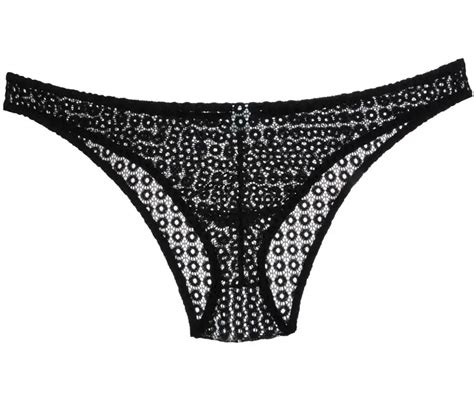 Culotte Sexy En Dentelle Pour Homme Sous V Tement Jacquard Amissi Bikini Transparent