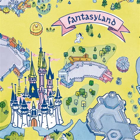 Mapa Fantasyland on Behance