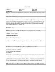 Su Nsg W Soapforeman T Doc Soap Note Name Pg Date Age Time Sex