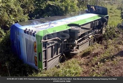 Pelancong Cedera Bas Terbabas Ke Dalam Parit Di Kota Belud Buletin Sabah