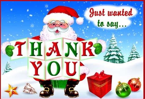 Image Santa Saying Thank You Free Thank You Ecards Greeting Cards The Secret Society