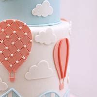 Hot Air Balloon Themed Baby Shower Decorated Cake By Cakesdecor