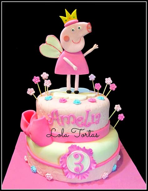 Peppa Cake Torta De Peppa La Cerdita Tortas De Peppa Pasteles De