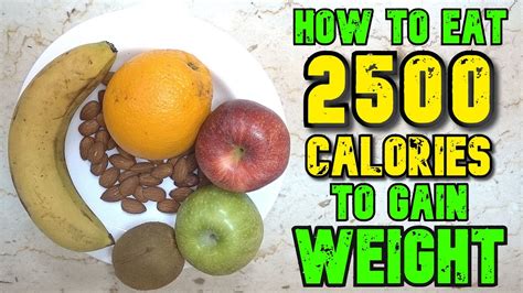 How To Eat 2500 Calories A Day To Gain Weight YouTube