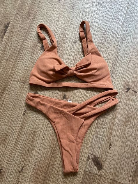Nude Two Piece Swimsuit On Carousell