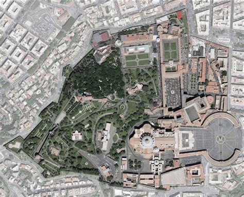 satellite map  vatican city wondering maps