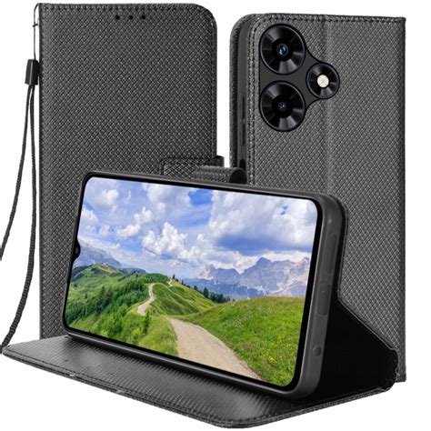 Etui z klapką RCBR do Infinix Hot i G DIAMOND WALLET czarny Sklep Opinie Cena w Allegro