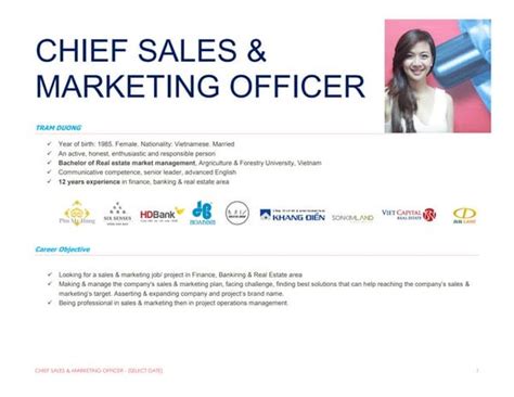 Chief marketing officer job description