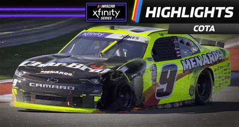 Brandon Jones Loses Tire Debris Brings Out Caution At Cota Nascar