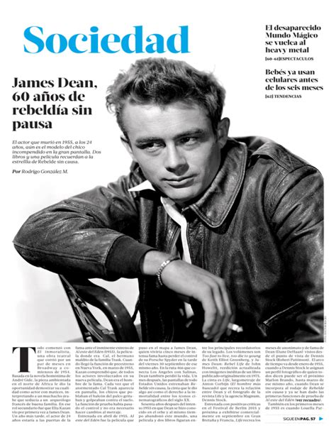 James Dean 60 años de rebeldía sin pausa