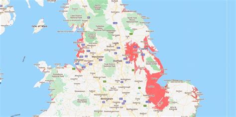 Interactive Map Shows UK Areas That Will Be Underwater If Sea Levels