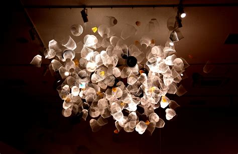 Designer Chandelier Made Of Plastic Bottles Free Image Download