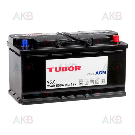 Купить Автомобильный аккумулятор TUBOR AGM 95Ah 850A (354x175x190) 6СТ ...