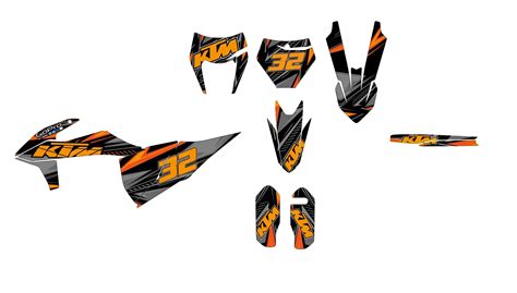 Ktm Sx Sxf Graphic Kit Moca Kitdeco Moto Fr