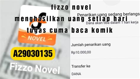 Fizzo Novel Menghasilkan Uang Setiap Hari Tugas Cuma Baca Komik Sudah