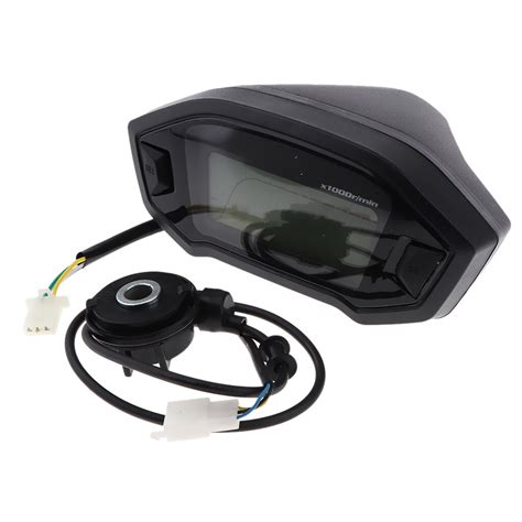 Universal Backlight Lcd Display Motorcycle Digital Speedometer