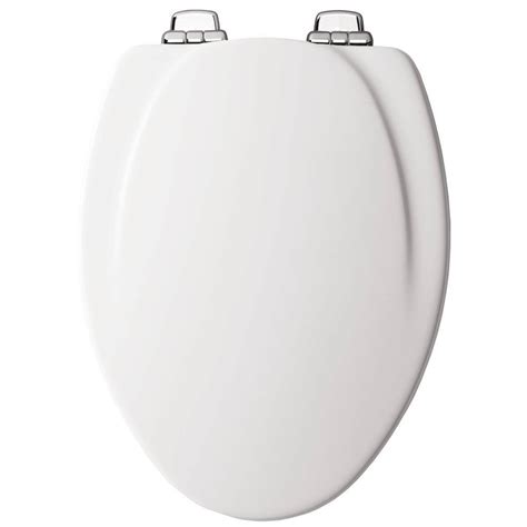 BEMIS Slow Close Elongated Closed Front Toilet Seat In White 130CHSL