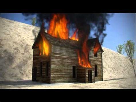 Burning House Animation Clip Art Library