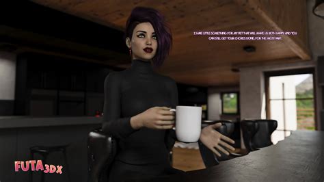 Futa DX Purple Haired Futa Babe Sucks HER OWN BIG COCK