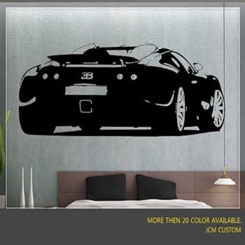 Jcm Custom Bugatti Veyron Removable Wall Vinyl Decal Stickers X