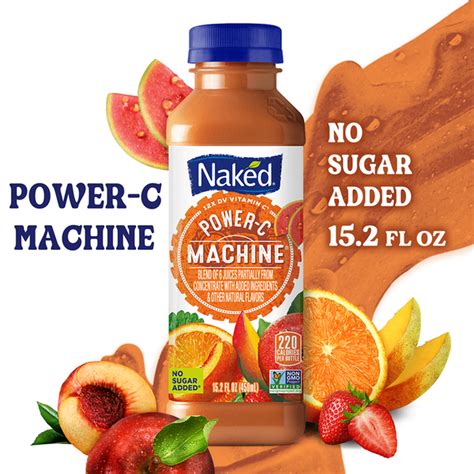 Naked Power C Machine Flavored 100 Juice Smoothie Blend 15 2 Fl Oz Bottle 15 2 Fl Oz