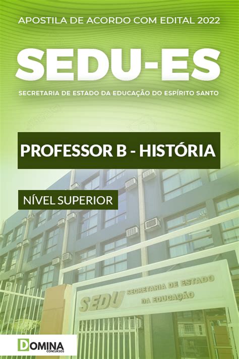 Apostila Concurso Sedu Es Professor B Hist Ria