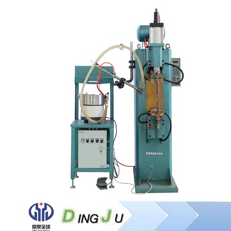 Dingju Welding Equipment Nut Conveyor With Spot Welding Machine Spot