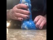 Toy Test Big Shocked To Tetsu Huge Dildo Mature Milf Bbw Chubby Mom