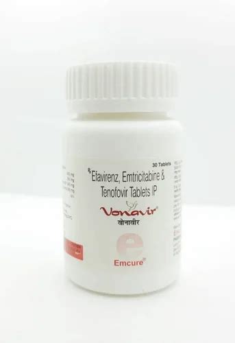 Efavirenz Emtricitabine Tenofovir Tablets IP At Rs 1755 Bottle