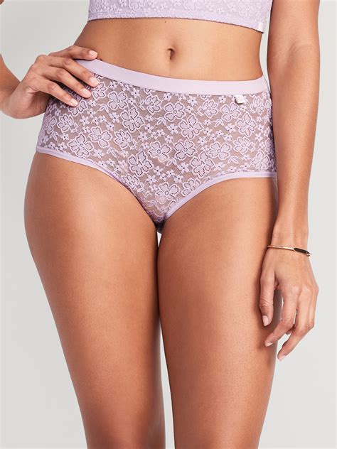 High Waisted Lace Bikini Underwear Old Navy