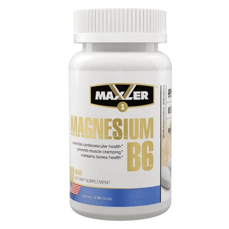 Maxler Magnesium B6, 60 таб. — купить по низкой цене