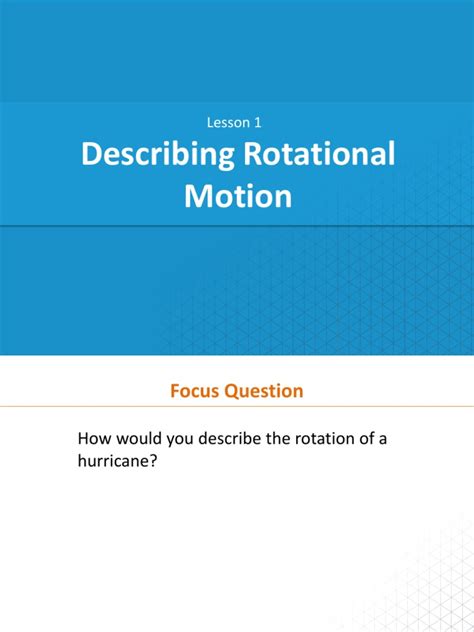 CA Lesson 1 Describing Rotational Motion Student | PDF | Angle | Velocity