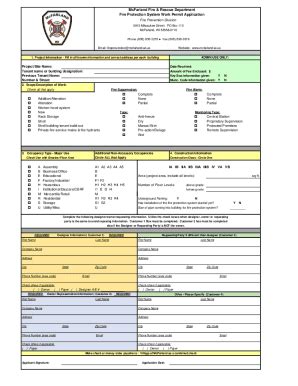 Fillable Online McFarland Fire Rescue Department Fire Protection