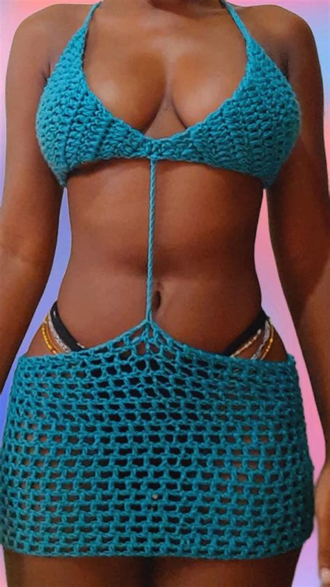 Themis Crochet Bikini Set Peach Artofit