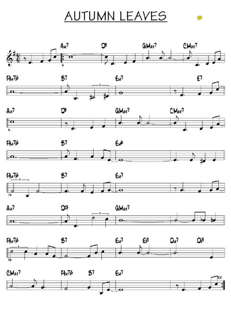 autumn leaves jazz
