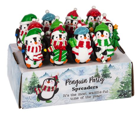 Wholesale Penguin Party Spreaders In Display 12 Pc Ppk Ganz