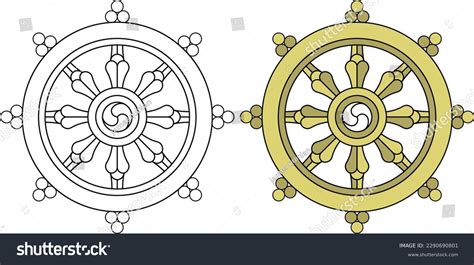 Wheel Of Dharma Images Stock Photos Vectors Shutterstock