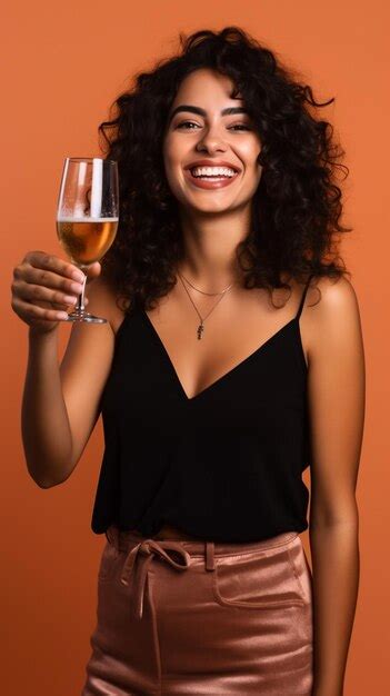 Premium Photo Mujer Latina Sosteniendo Copa Fiesta Latina Woman Holding Party Cup