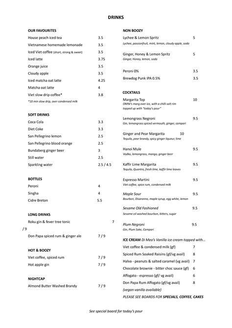 Menu — OMNI