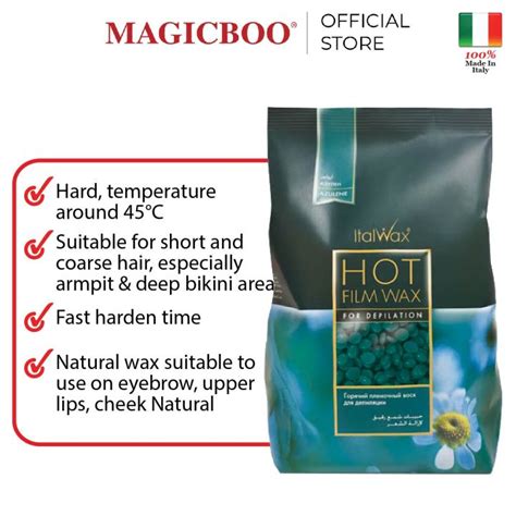 Magicboo Italwax Hot Film Wax Azulene Kg Lazada