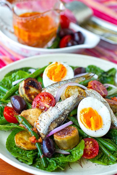 Nicoise Salad With Sardines And Sun Dried Tomato Dressing